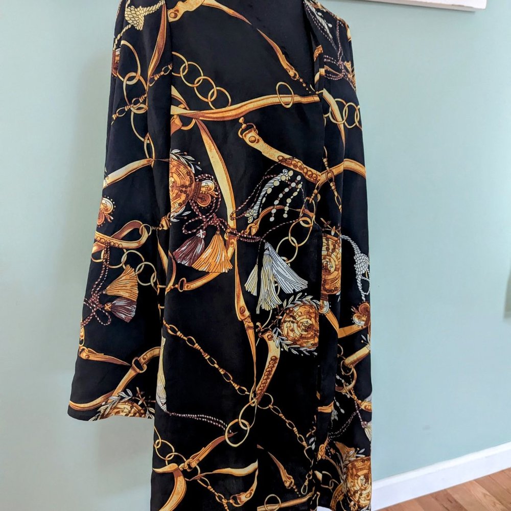 Chain Black and Gold Beach Coverup